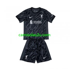 Camisolas de futebol Liverpool Guarda Redes Criança Equipamento Principal 2024/25 Manga Curta